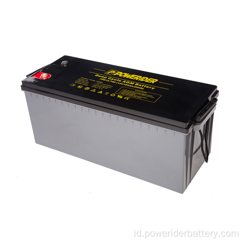 12V 180ah siklus dalam asam asam AGM baterai